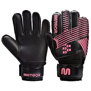 Brankárske rukavice Meteor Catch 9 black/pink
