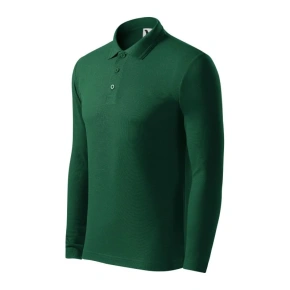 Polokošeľa Malfini Pique Polo LS M MLI-221D3 tmavozelená