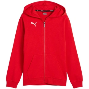 Detská mikina Puma teamGoal Casuals s kapucňou červená 658596 01