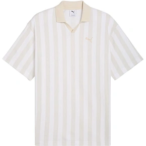 Pánske tričko Puma Class Relaxed Pinnacle Polo, bielo-béžové, 692069 02 Pánske tričko Puma Class Relaxed Pinnacle Polo, bielo-béžové, 692069 02