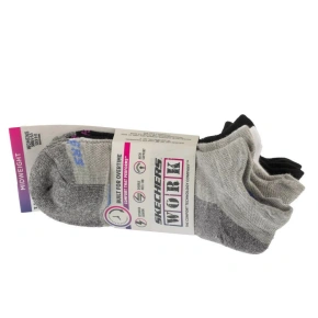 Skechers 3pk Work Lowcut dámske ponožky S119052-GRBK Grey One Size Skechers 3pk Work Lowcut dámske ponožky S119052-GRBK Grey One Size