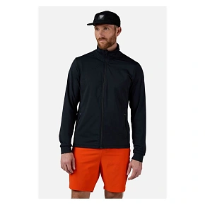 Pánska mikina ROSSIGNOL Mid Layer Thin, čierna Pánska mikina ROSSIGNOL Mid Layer Thin, čierna