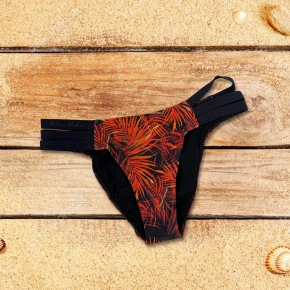 Spodný diel plaviek BB707 black-orange - Selmark