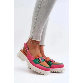 Dámske sandále MR38-656 pink-orange-green - Krok vo veľkom štýle