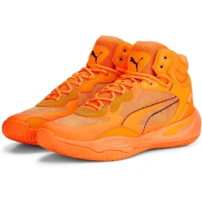 Pánske tenisky Playmaker Pro Mid Laser M 378327 01 Neon Orange - Puma