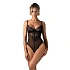 Dámske body Perisia Crotchless Teddy black - Obsessive