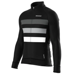 Biemme košeľa s dlhým rukávom CALDERONE black grey XXL