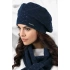 Dámsky baret model 163229 tmavomodrý - Kamea