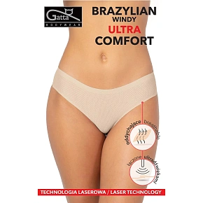 Dámske brazílske nohavičky 41670 Windy Ultra Comfort Beige - Gatta