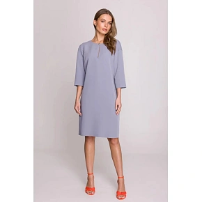 Dámske šaty S394 holubičkovo šedé – Stylove