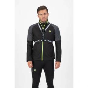 Rogelli LED reflexná vesta čierna