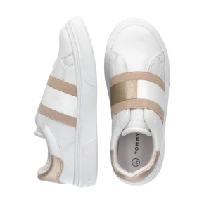Dámska športová obuv W T3A4-32155-1383X048White with Gold - Tommy Hilfiger
