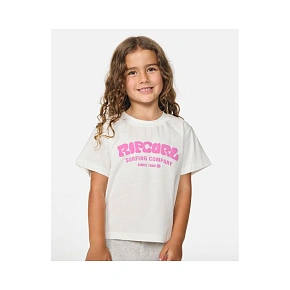 Detské tričko RIP CURL Surf Puff Relaxed Tee – Girl, biele Detské tričko RIP CURL Surf Puff Relaxed Tee – Girl, biele