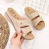 Žabky na suchý zips eVento W EVE224B beige