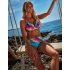 Dámske plavky KFP035 Clarissa Blue and Pink - Gaia