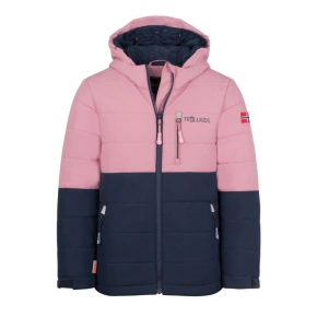 Trollkids Hemsedal Snow Jacket XT ski pink/green (513-232)