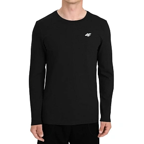 Pánske tričko 4F Longsleeve M611 deep black 4FWMM00TLONM611 20S pánske