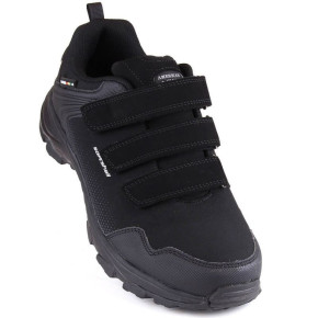American Club Jr AM931 čierna softshellová športová obuv na suchý zips