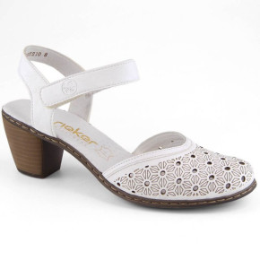Pohodlné kožené sandále Rieker W RKR650 white