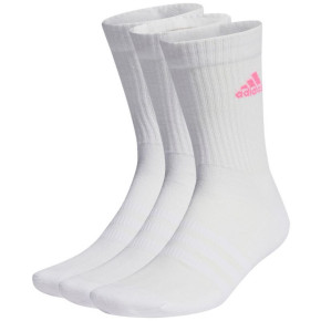 Adidas Cushioned Crew 3P biele ponožky IP2635