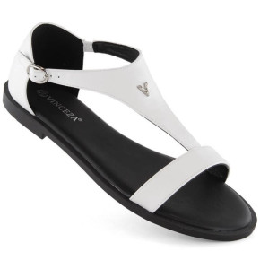 Vinceza W JAN310B biele sandále