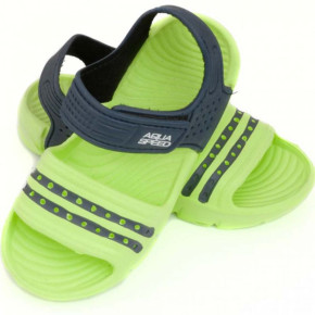 Detské sandále Aqua-speed Noli v zelenej a tmavomodrej farbe.84