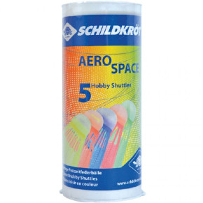 Badmintonové šípky Schildkrott Aero Space farebné 5 ks 970910