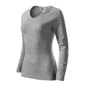 Malfini Elegance W MLI-12712 tmavo šedé melanžové tričko
