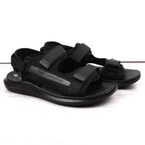 Pánske športové sandále M 23MN02-5801 velcro black - Novinky
