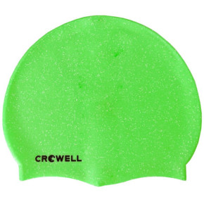 Silikónová plavecká čiapka Crowell Recycling Pearl v svetlozelenej farbe.8