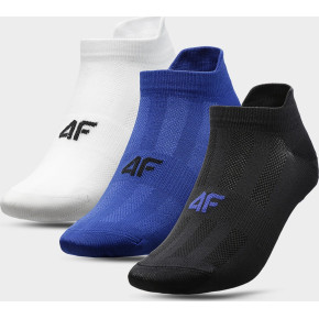 Pánske ponožky 4F SOM213 Bílé_modré_černé (3páry)