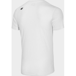 Pánske bavlnené tričko 4F TSM302 Biele