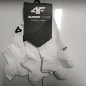 Športové ponožky 4F SOM213 Biele (3 páry)