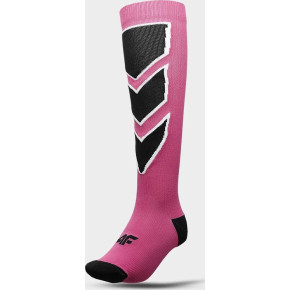 Dámske lyžiarske ponožky 4F AW22UFSOF034 ružové