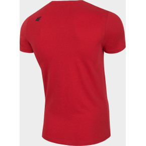 Pánske bavlnené tričko 4F TSM300 Červené