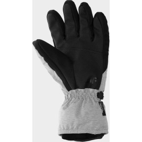 Dámske lyžiarske rukavice 4F H4Z22-RED001 svetlo šedé