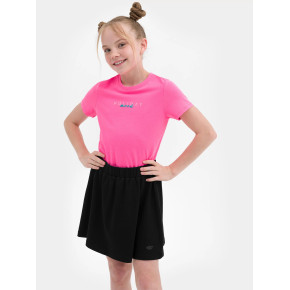 Dievčenské tričko s potlačou 4FJSS23TTSHF395-55S ružové - 4F