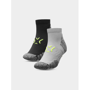 Pánske tréningové ponožky 4FSS23USOCM152-91S šedé - 4F