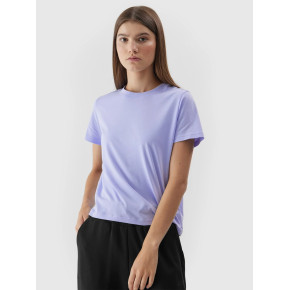 Dámske tričko z organickej bavlny 4FWAW23TTSHF1169-52S fialové - 4F