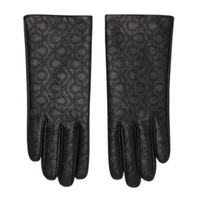 Rękawiczki Calvin Klein Re-lock Debossed Leather Gloves W K60K609975 dámské