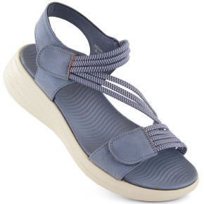 Pohodlné sandále na suchý zips eVento W EVE446B blue