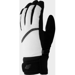 Dámske lyžiarske rukavice 4F H4Z22-RED004 biele